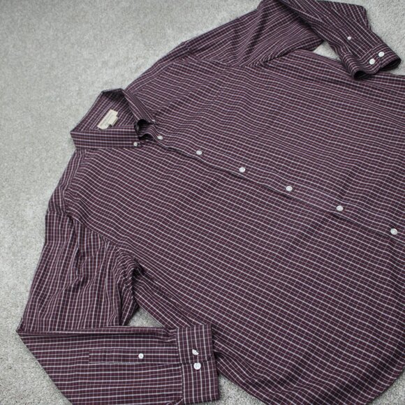 Duluth Wrinklefighter Shirt Men 3XL XXX Red/White Check Relaxed Fit L/S Cotton - Picture 5 of 12